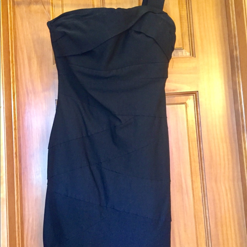 Ruby Rox One Shoulder Black Dress